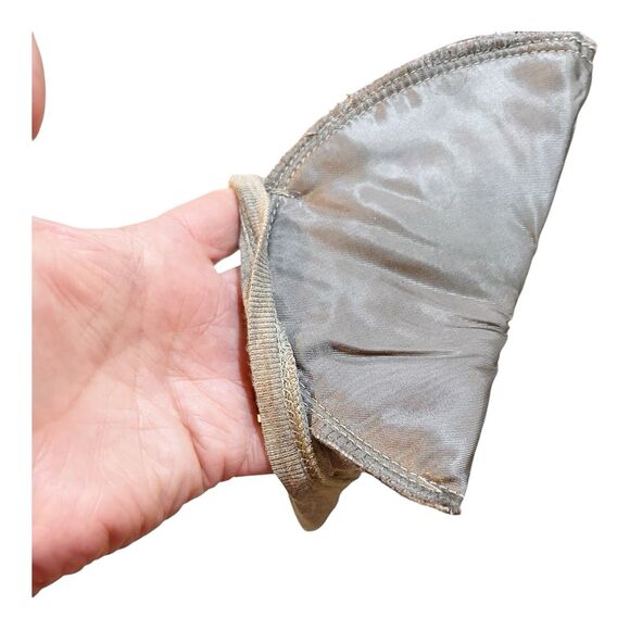 Vince Mottled Greinge LS T-Shirt Top Shoulder Pads Sz M Pima Cotton Modal J23 - Picture 5 of 6